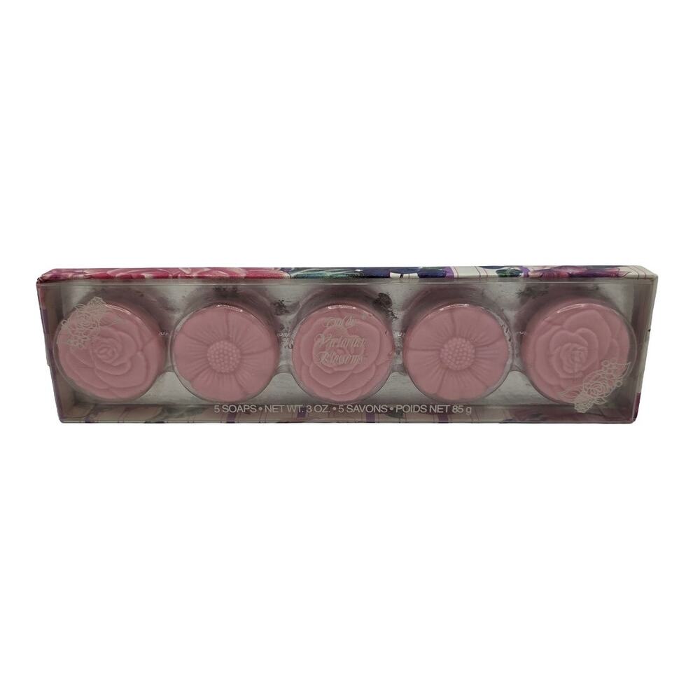 NEW Vintage 1970/80 DuCair Victorian Blossoms 5 Flower Shaped Decorative Soaps